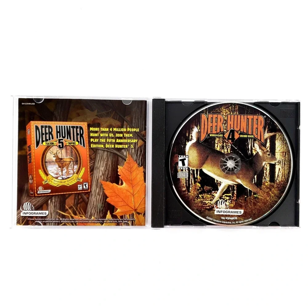 Deer Hunter 4: World Class Record Bucks Jewel Case (PC, 2001) No Big Box